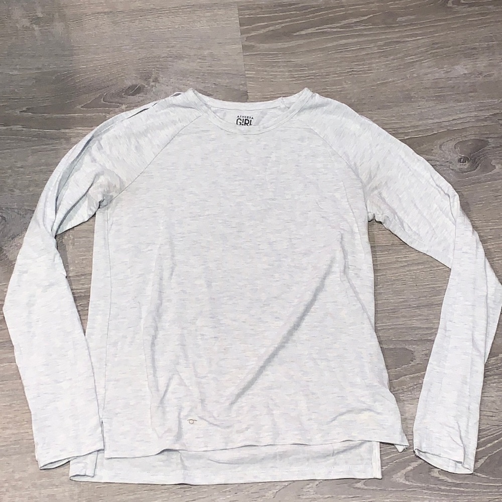 Athleta girl long sleep shirt with open shoulder slits size XL, 14